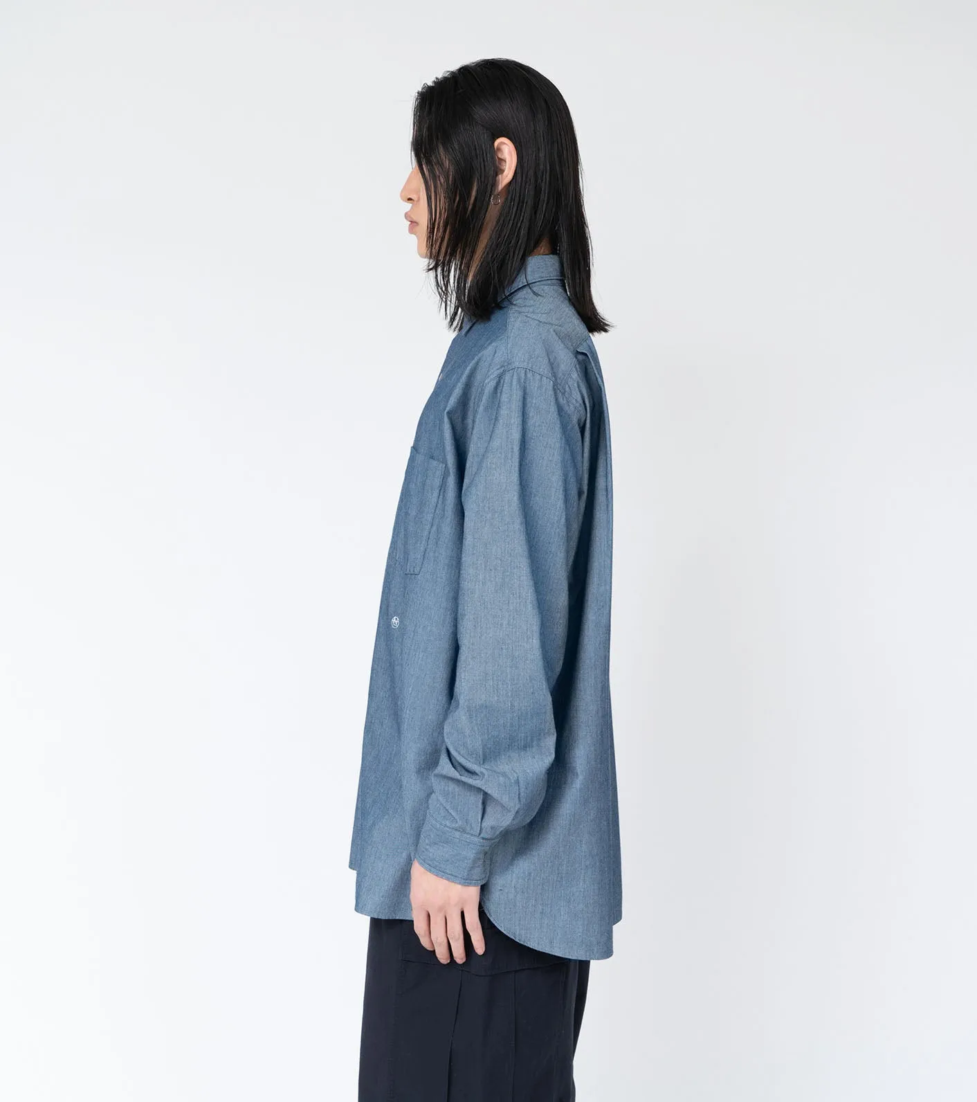 Regular Collar Chambray Shirt