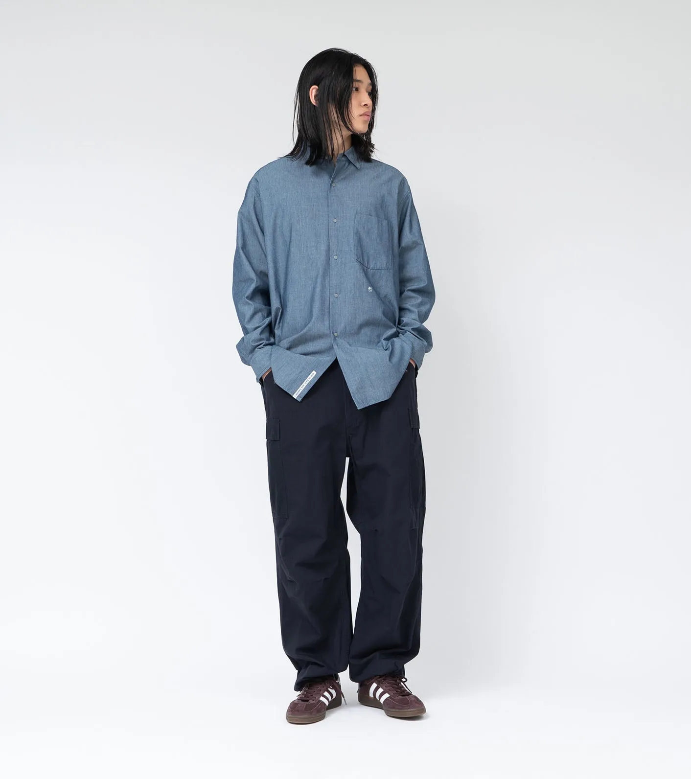 Regular Collar Chambray Shirt