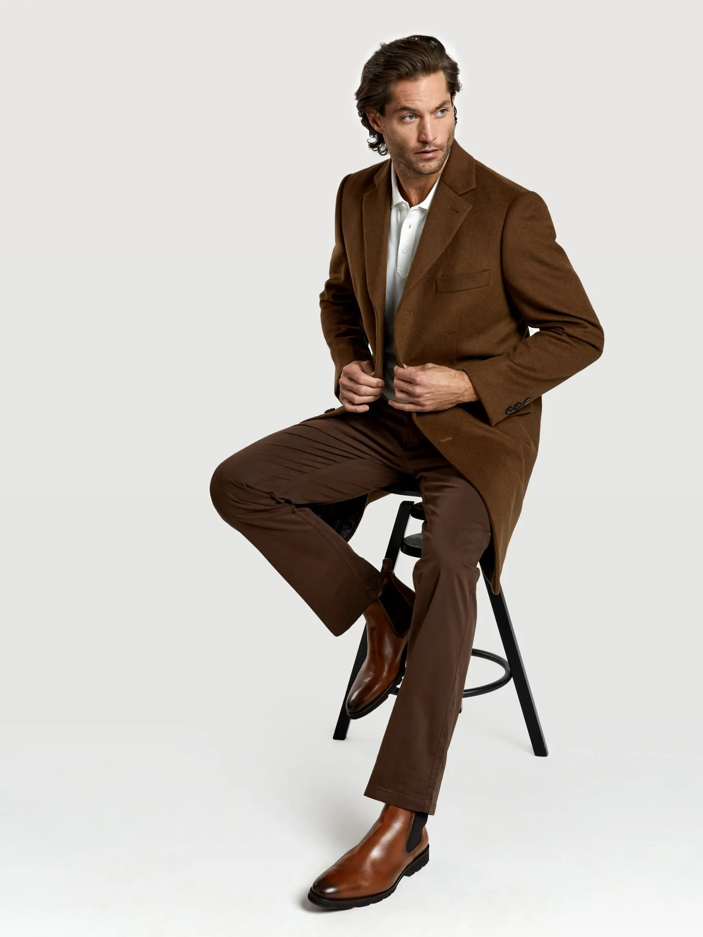 Regular fit basic chino trousers