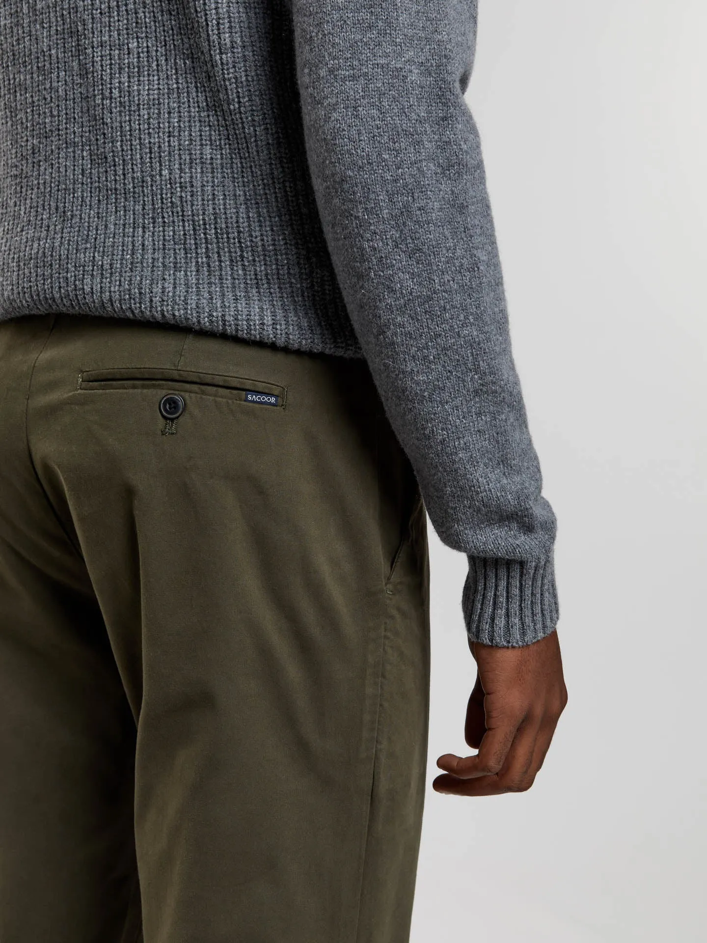 Regular fit basic chino trousers
