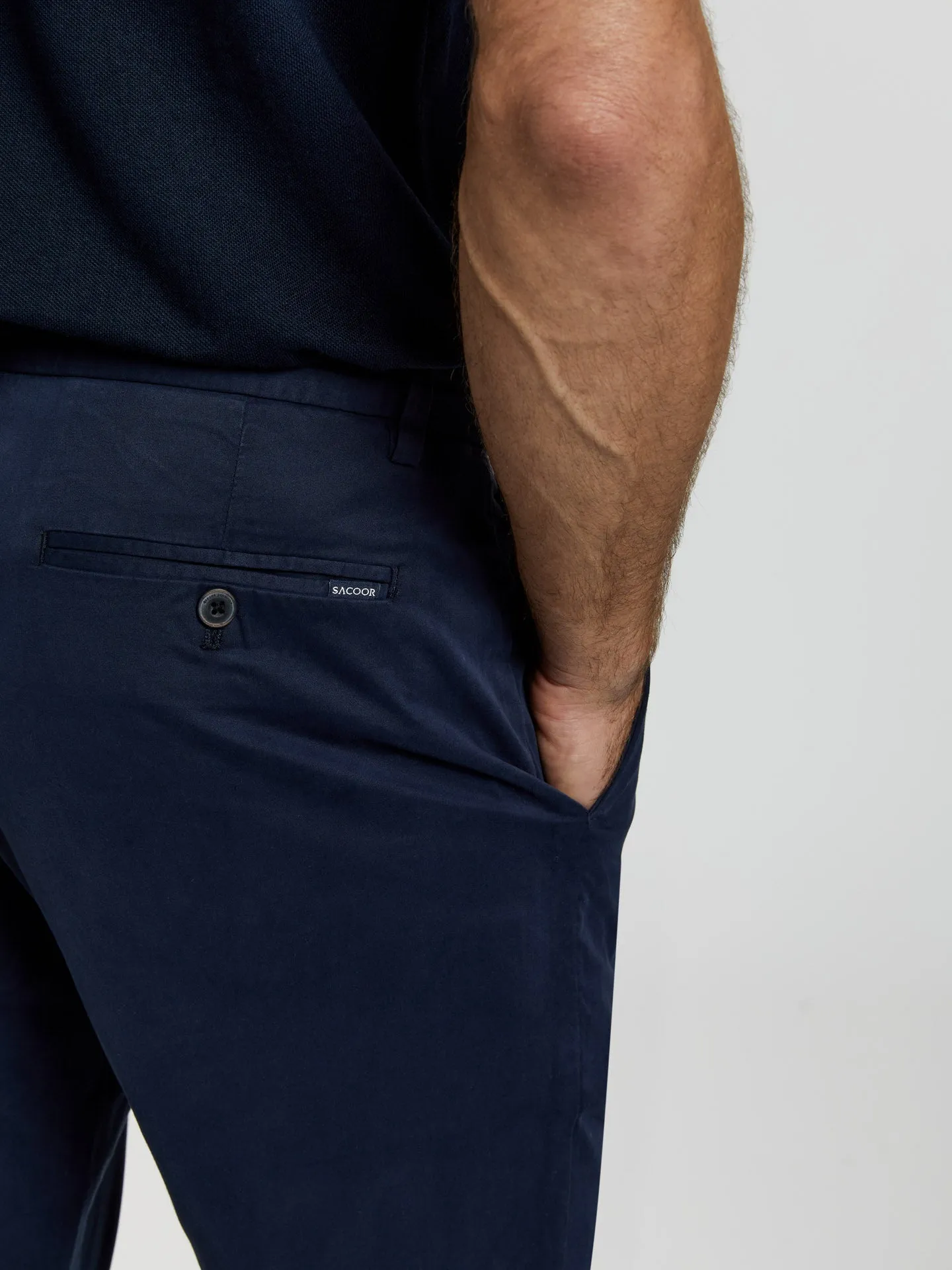 Regular fit basic chino trousers