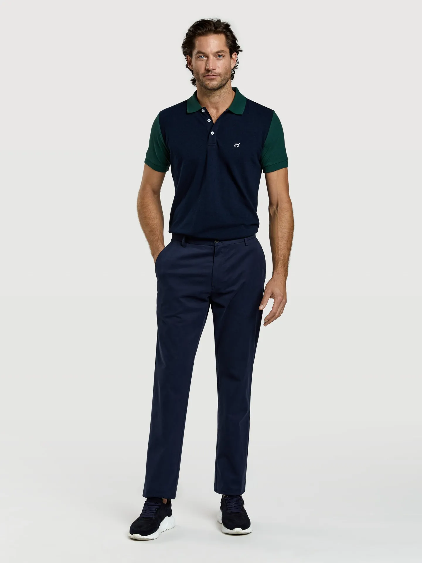 Regular fit basic chino trousers