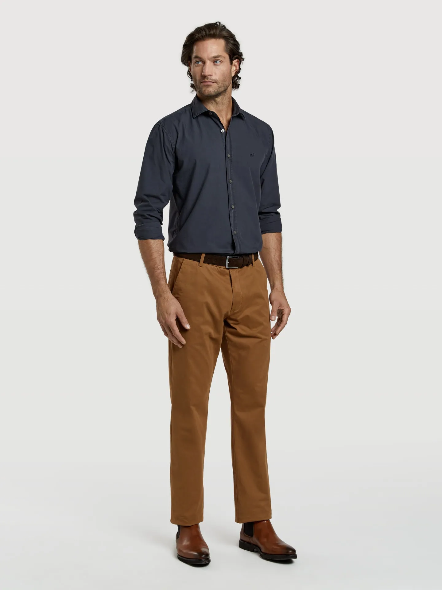 Regular fit basic chino trousers