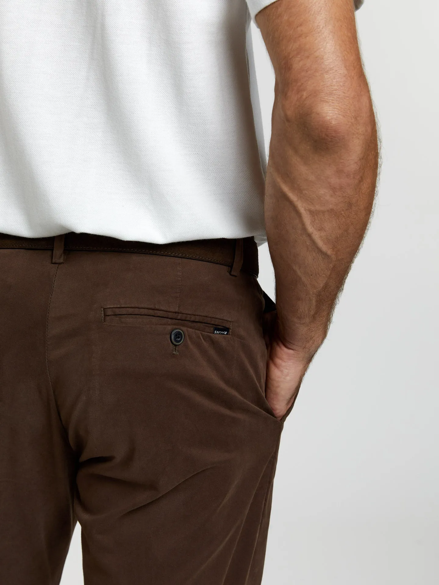 Regular fit basic chino trousers