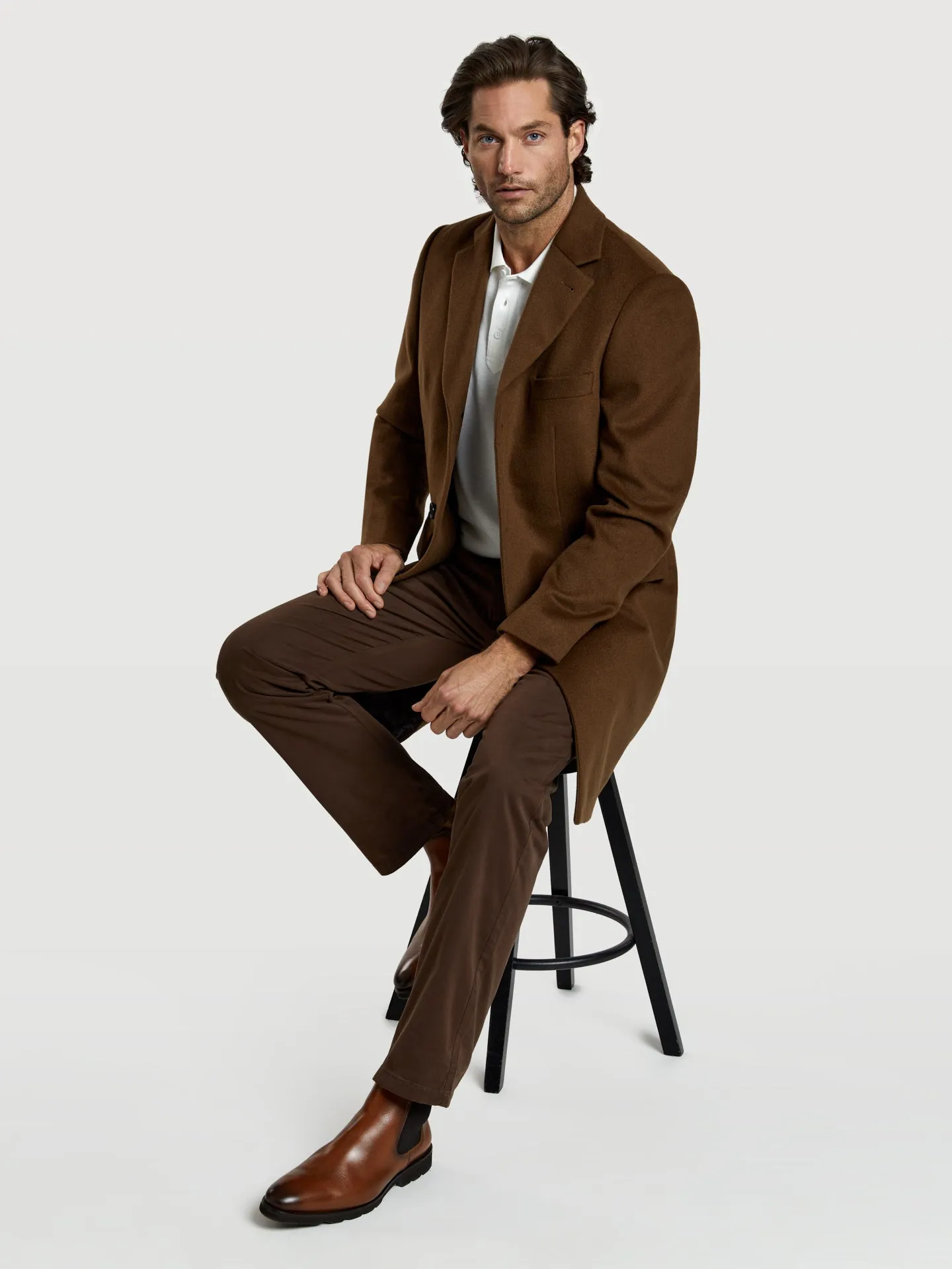 Regular fit basic chino trousers
