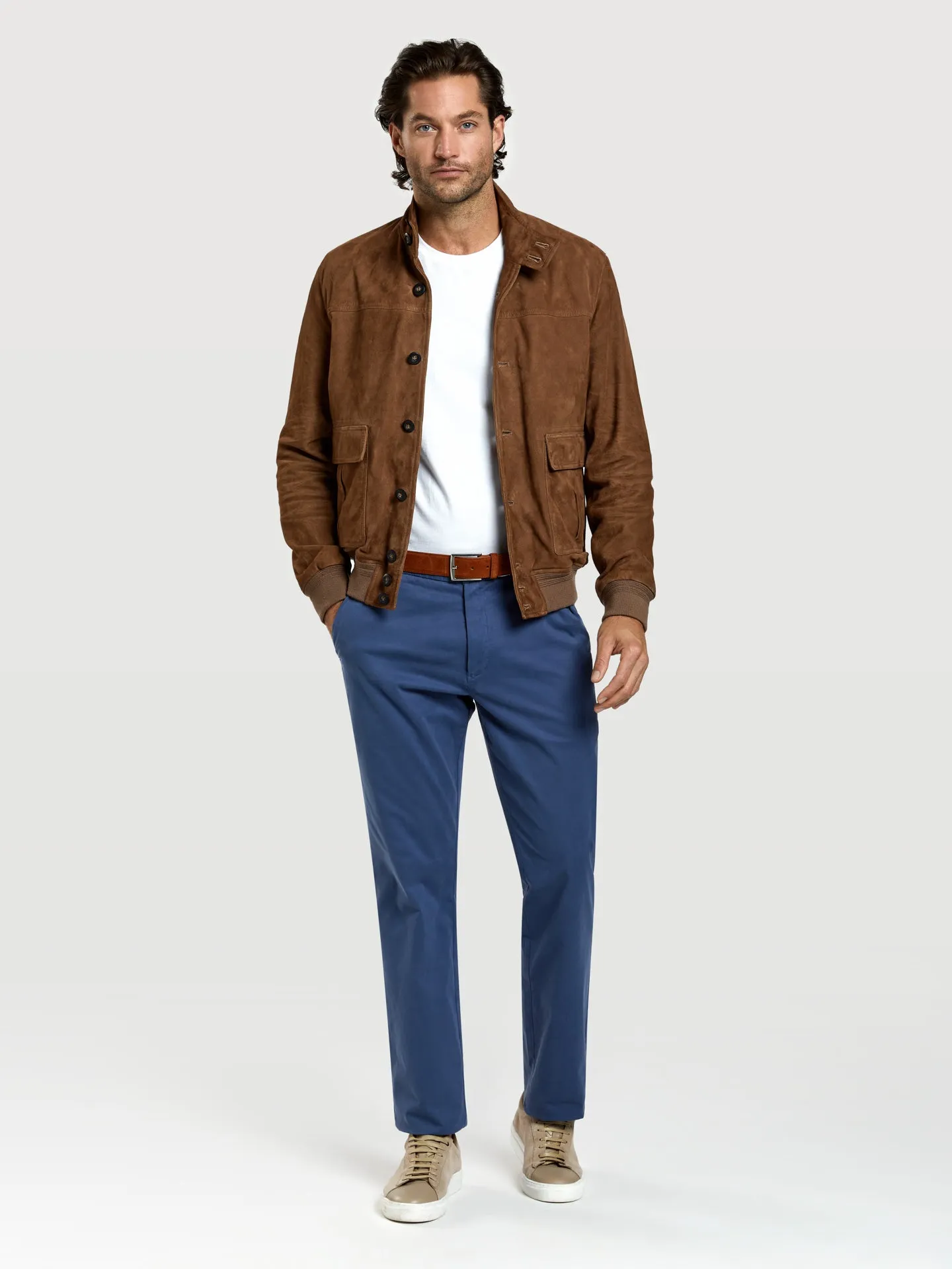 Regular fit basic chino trousers