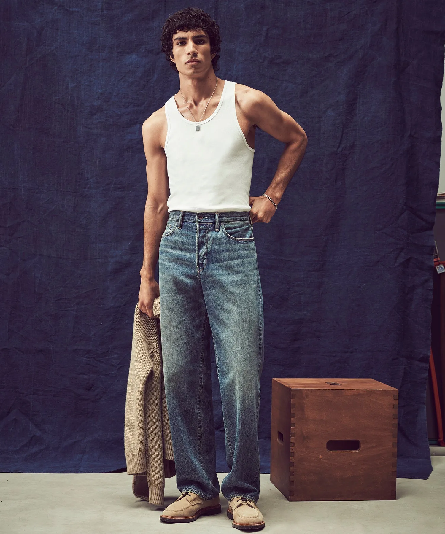 Relaxed Selvedge Jean in Worn Wash