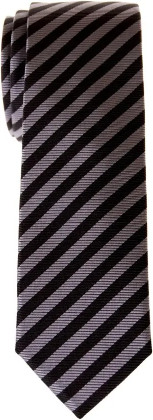 Retreez Striped Woven Skinny Tie Necktie