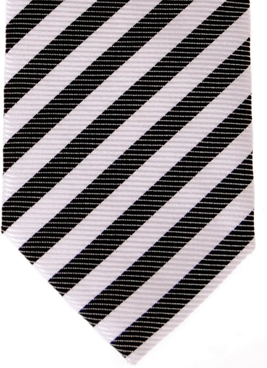 Retreez Striped Woven Skinny Tie Necktie
