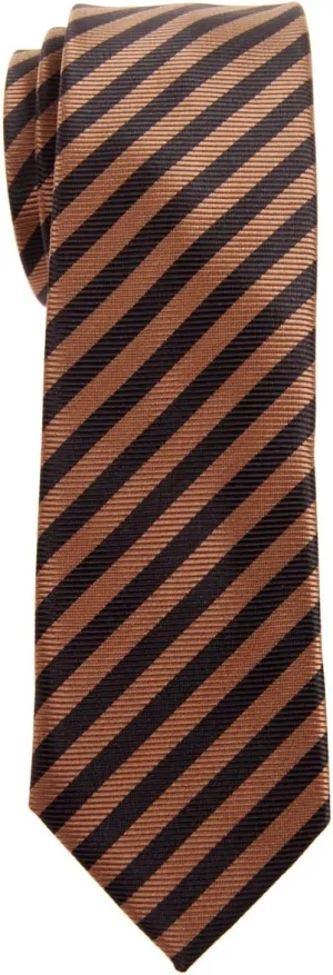 Retreez Striped Woven Skinny Tie Necktie