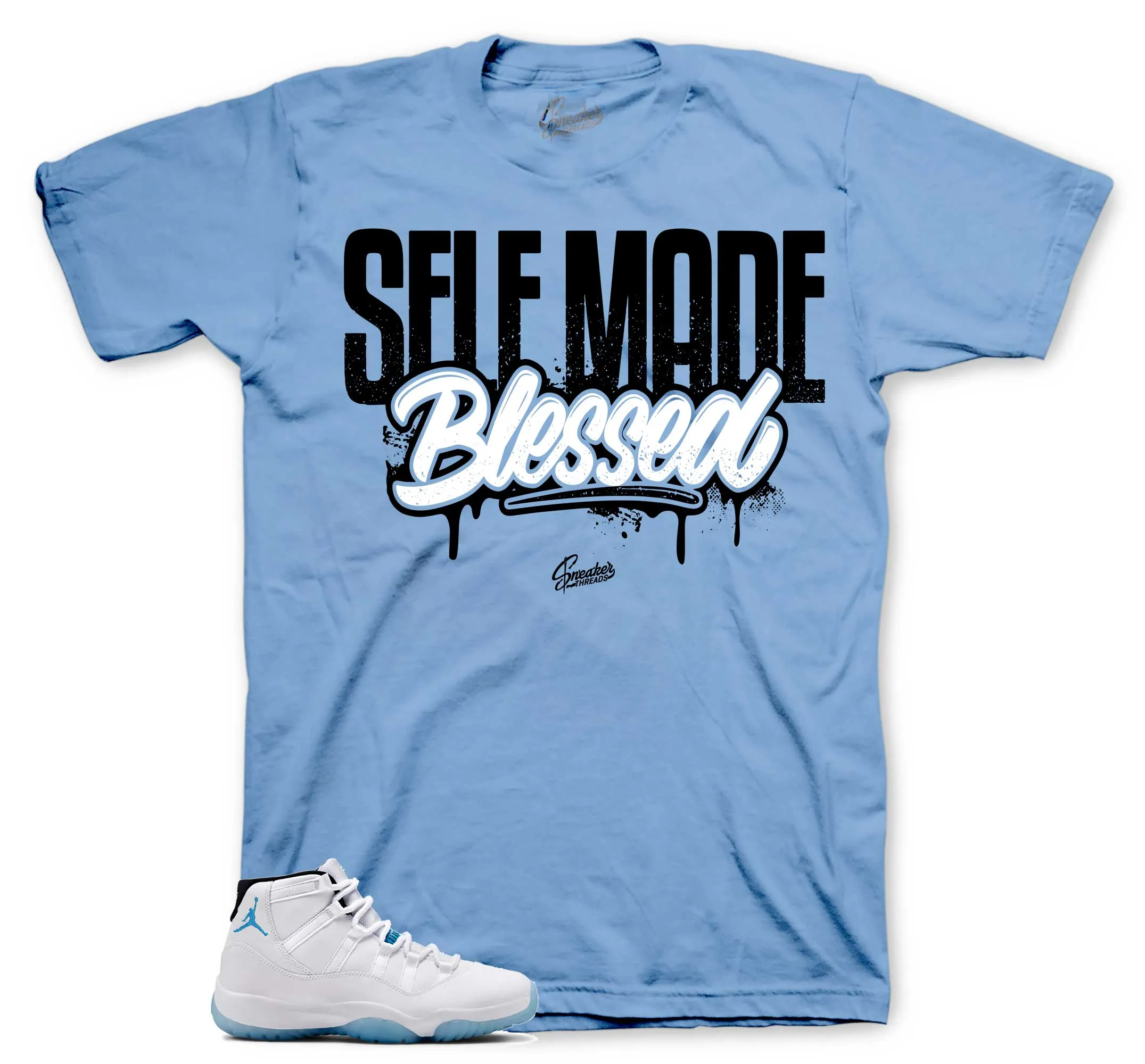 Retro 11 Legend Blue Self Made Shirt