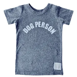 Retro Brand - Dog Person SLIM Tee in Heather Grey