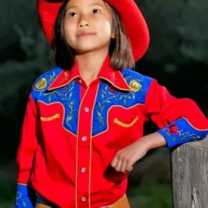 Rockmount Vintage Red Kids Western Shirt