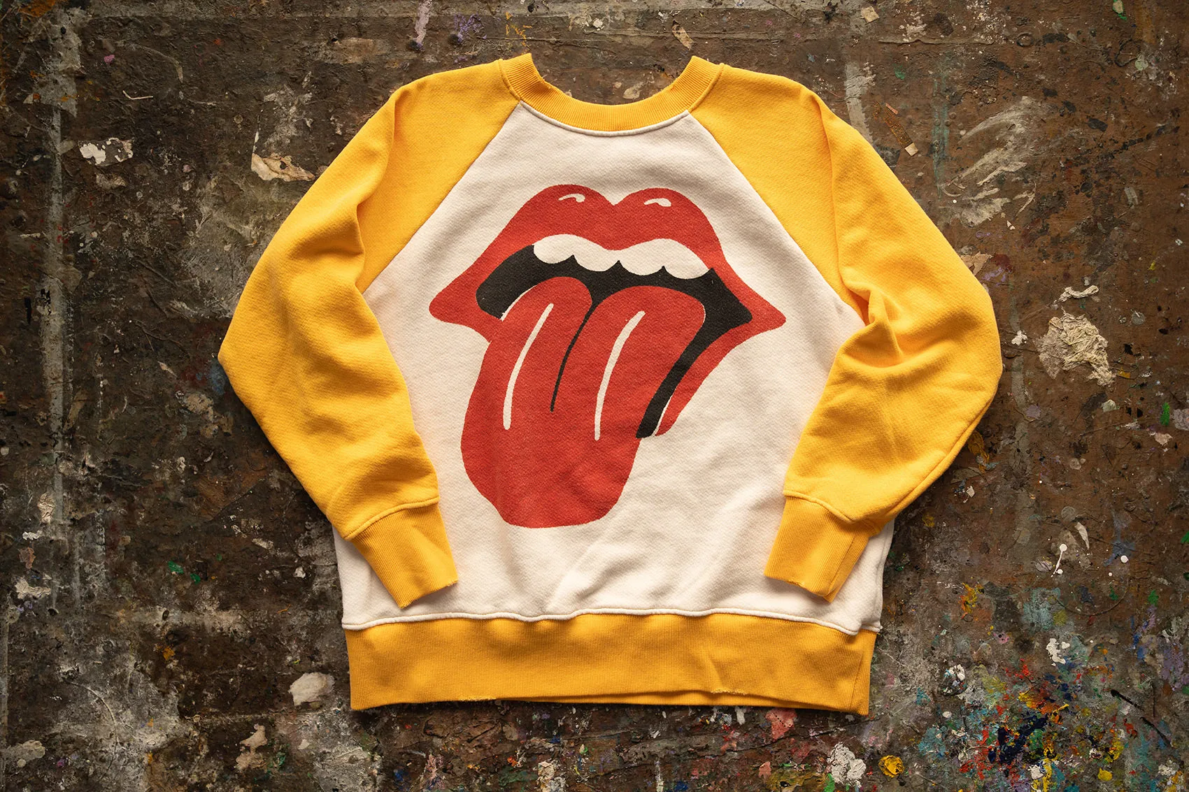 ROLLING STONES SATISFACTION SHRUNKEN SWEATSHIRT
