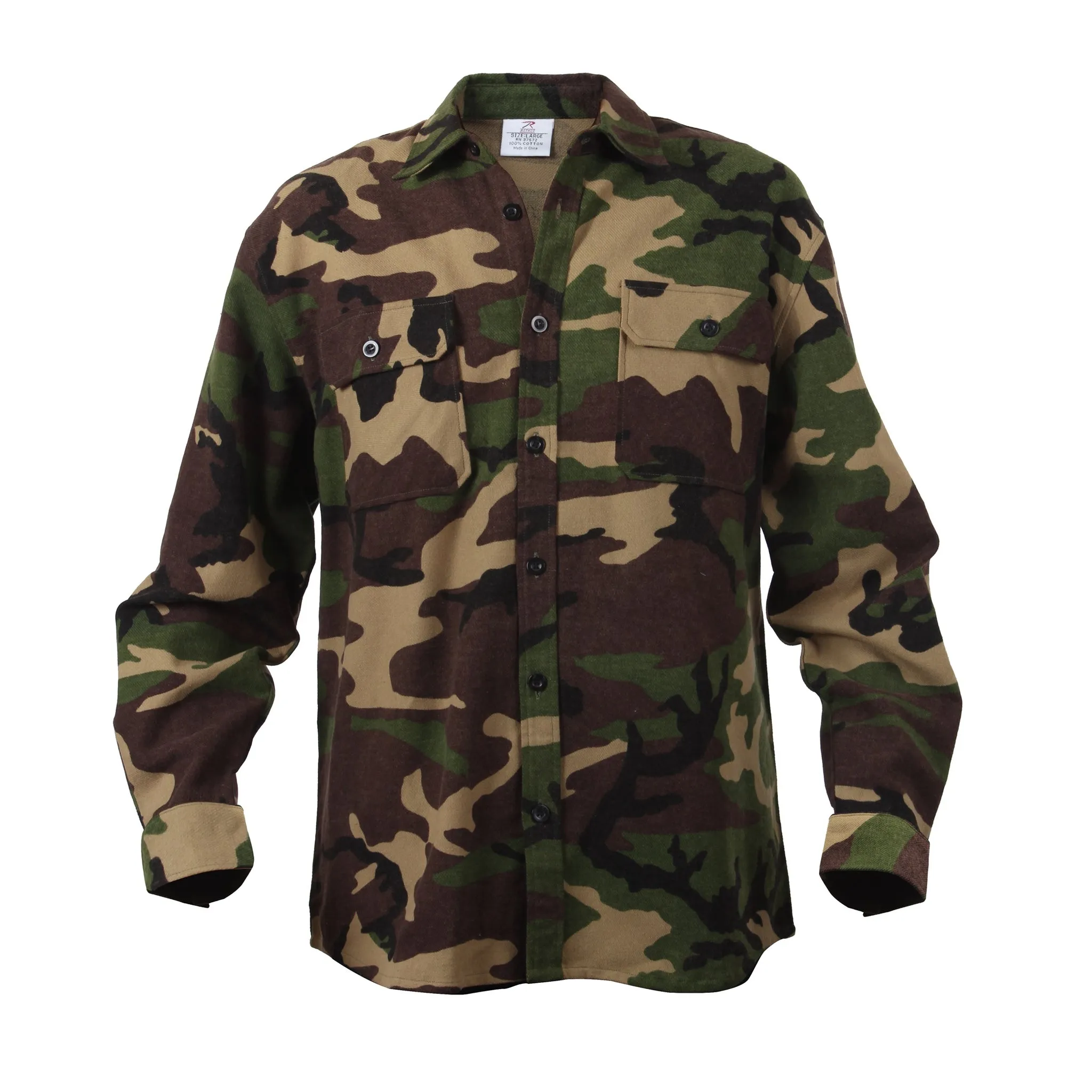 Rothco Extra Heavyweight Camo Flannel - 3XL