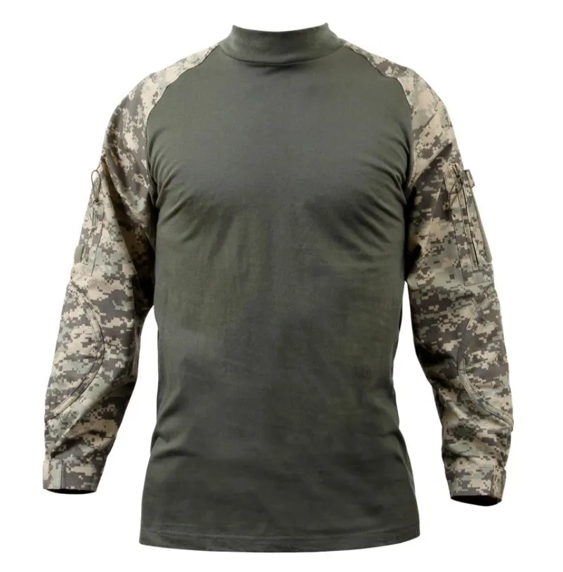 Rothco Mens Military NYCO FR Fire Retardant Combat Shirt - ACU Digital Camo - Size  3XL
