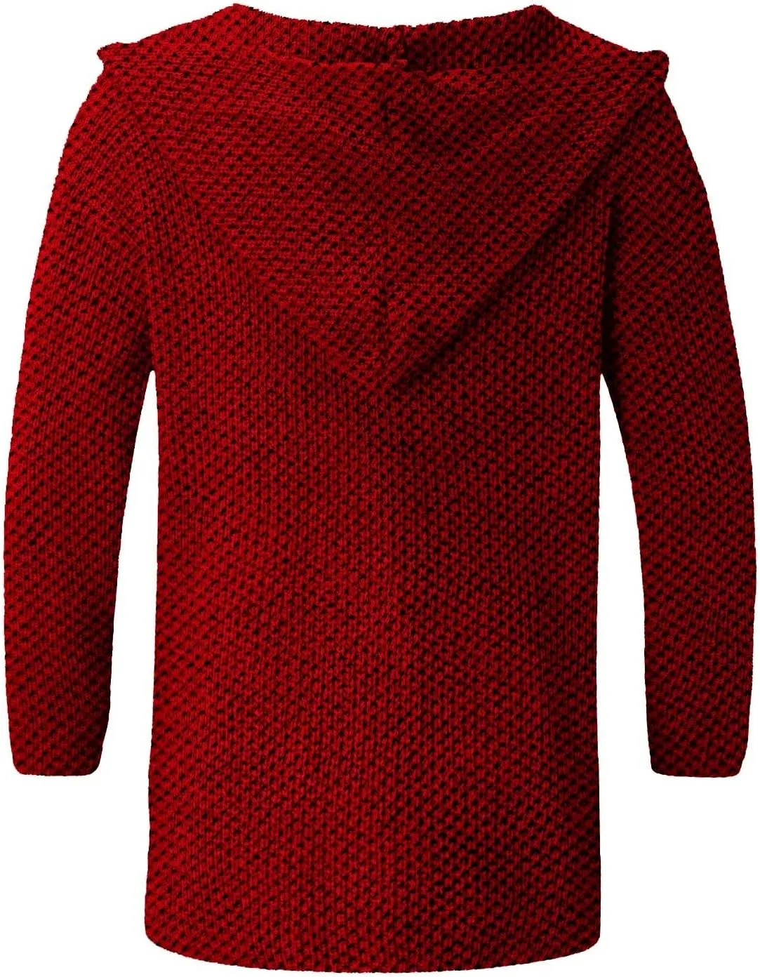 RTRDE Mens Long Jacket Cardigan Open Front Fall Casual Winter Warm Knit Sweater Coat Outwear, XL-5XL