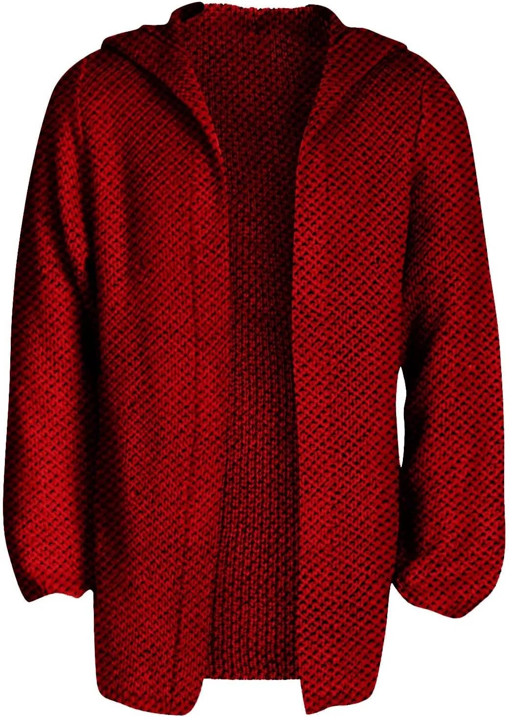 RTRDE Mens Long Jacket Cardigan Open Front Fall Casual Winter Warm Knit Sweater Coat Outwear, XL-5XL