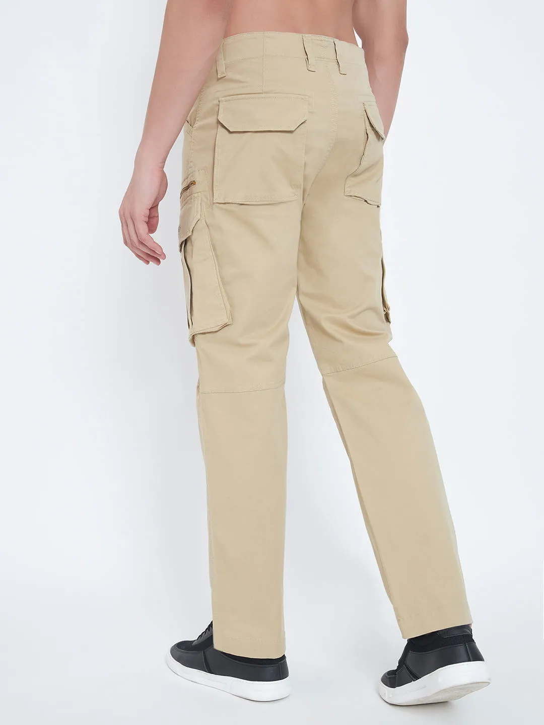 SAINT JONES-CREAM COTTON CARGO 8-POCKETS