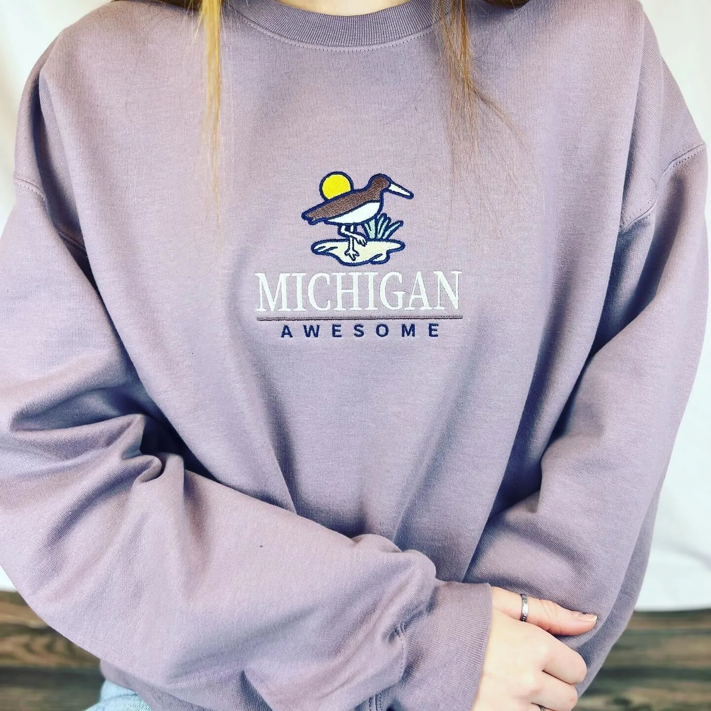 Sandpiper Embroidered Crewneck Sweatshirt (CLOSEOUT)