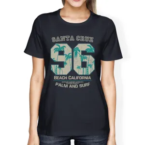 Santa Cruz Beach California Womens Navy Shirt