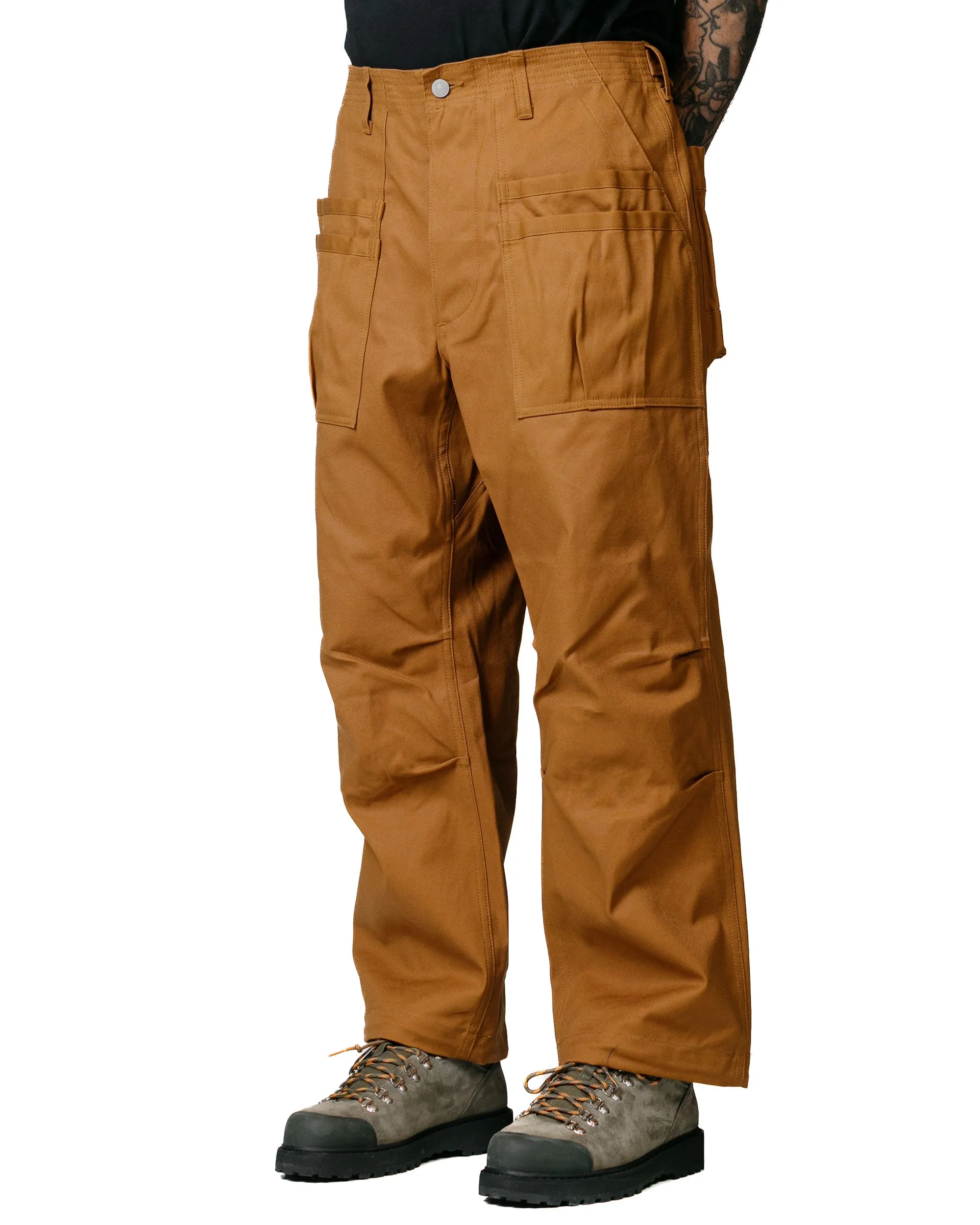 Sassafras Overgrown Fatigue Pants Selvedge Duck Brown