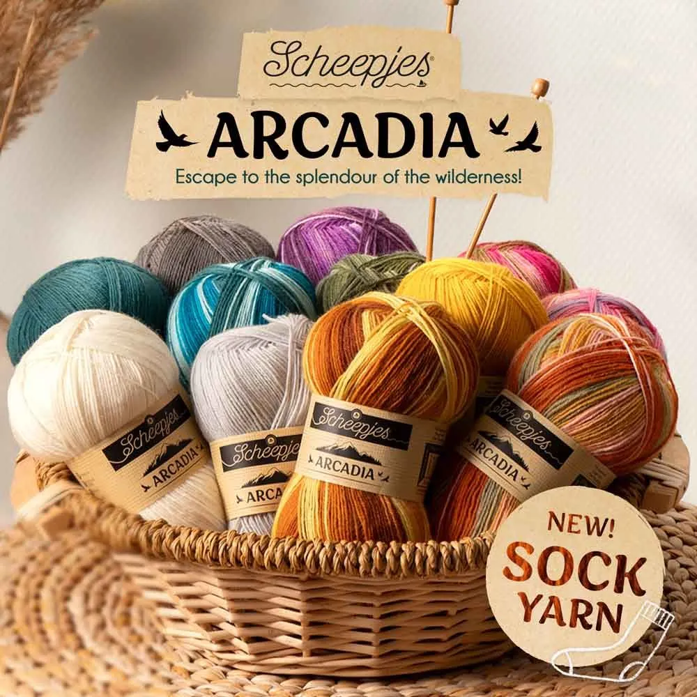 Scheepjes Arcadia 4 Ply Sock Yarn