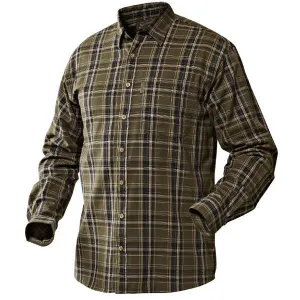 Seeland Edwin Shirt - Shaded Olive Check