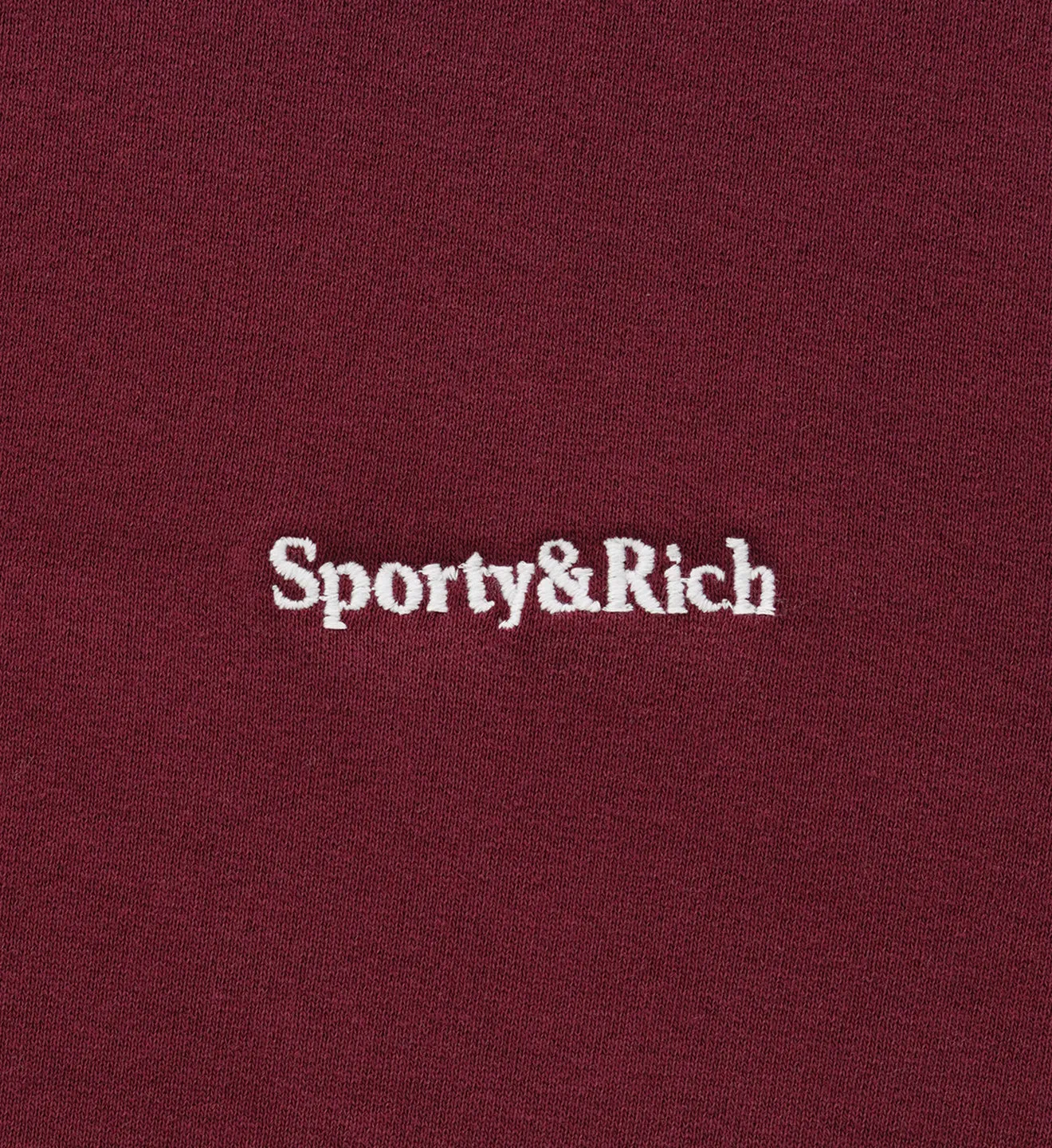 Serif Logo Crewneck - Merlot