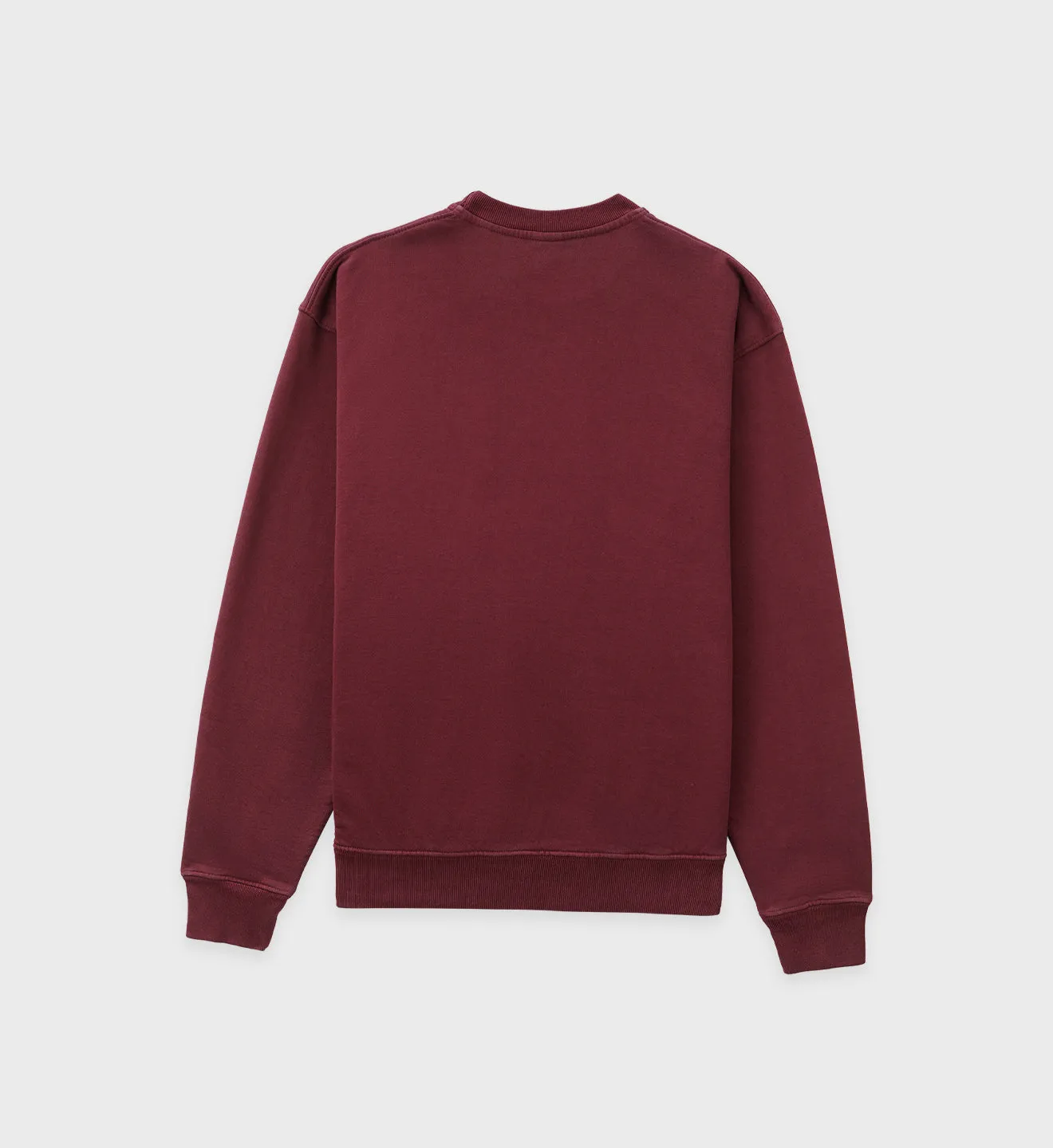 Serif Logo Crewneck - Merlot