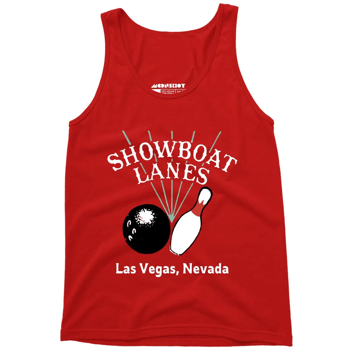 Showboat Lanes - Las Vegas, NV - Vintage Bowling Alley - Unisex Tank Top