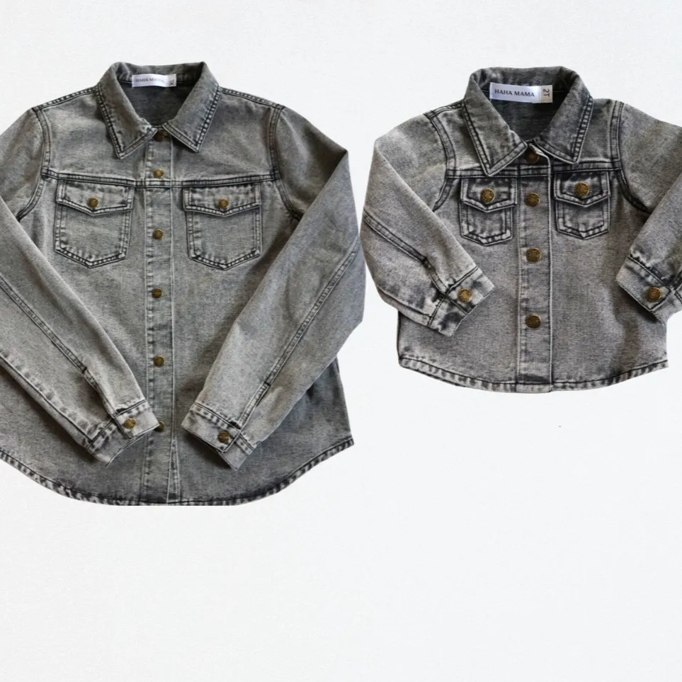 Silver Gray Denim Jacket