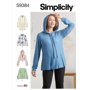 Simplicity Sewing Pattern S9384 Misses' Sweatshirts