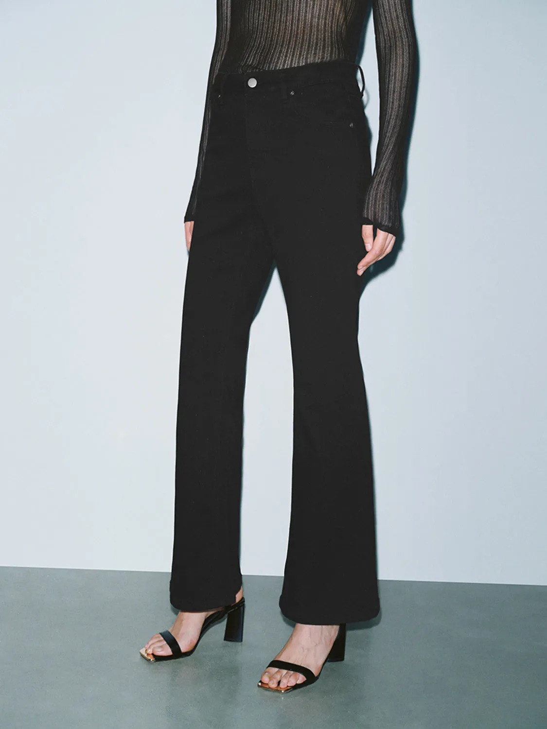 Skinny Flared Leg Jeans