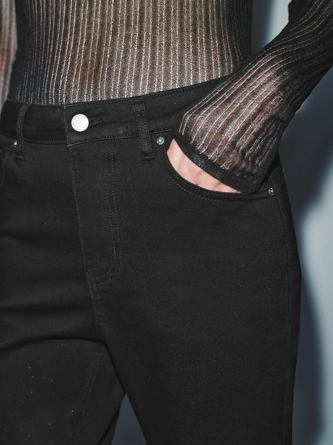 Skinny Flared Leg Jeans