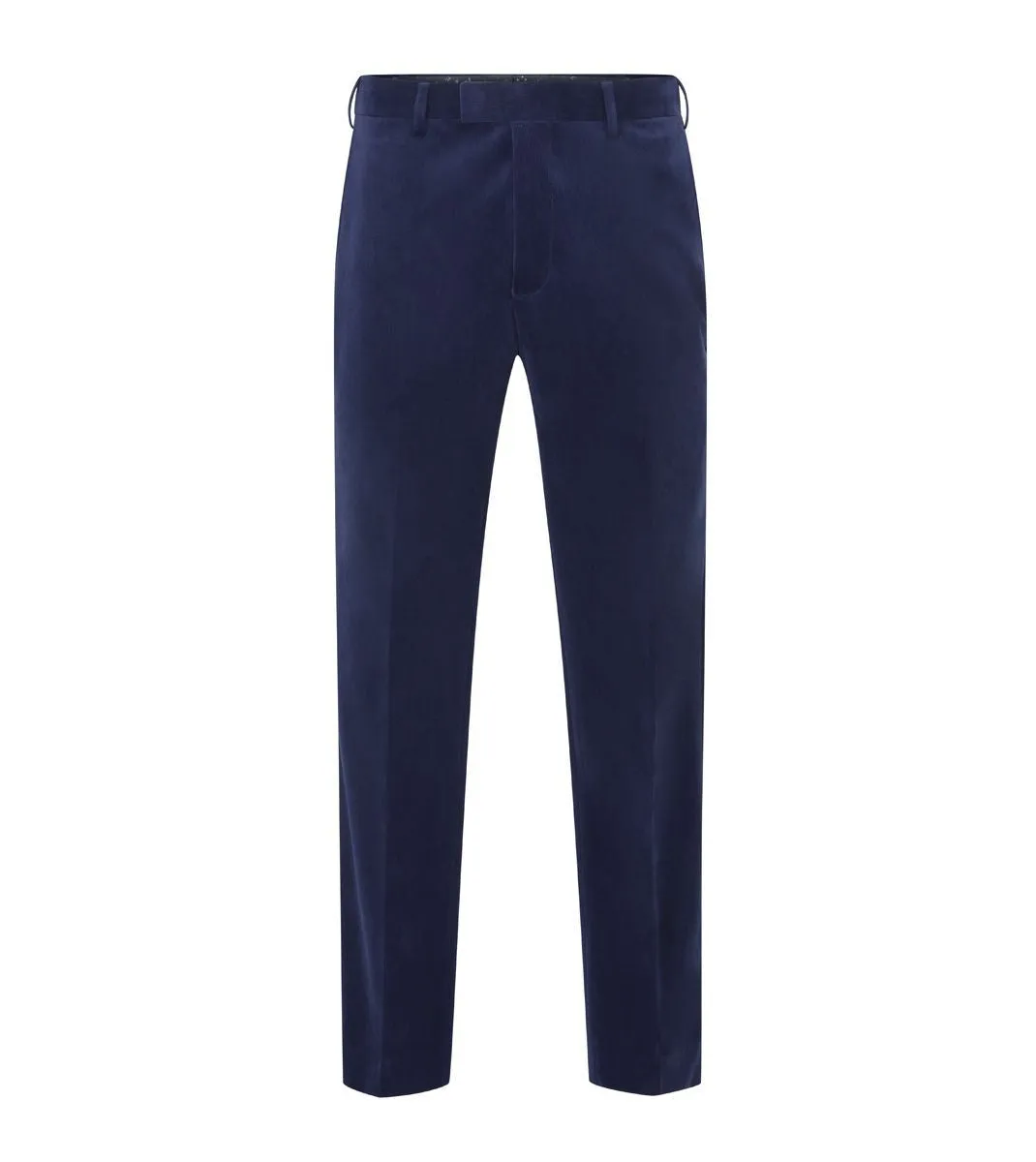 Skopes Atkinson Suit Tailored Fit Trousers For Men in Navy Blue Corduroy, 30W to 58W