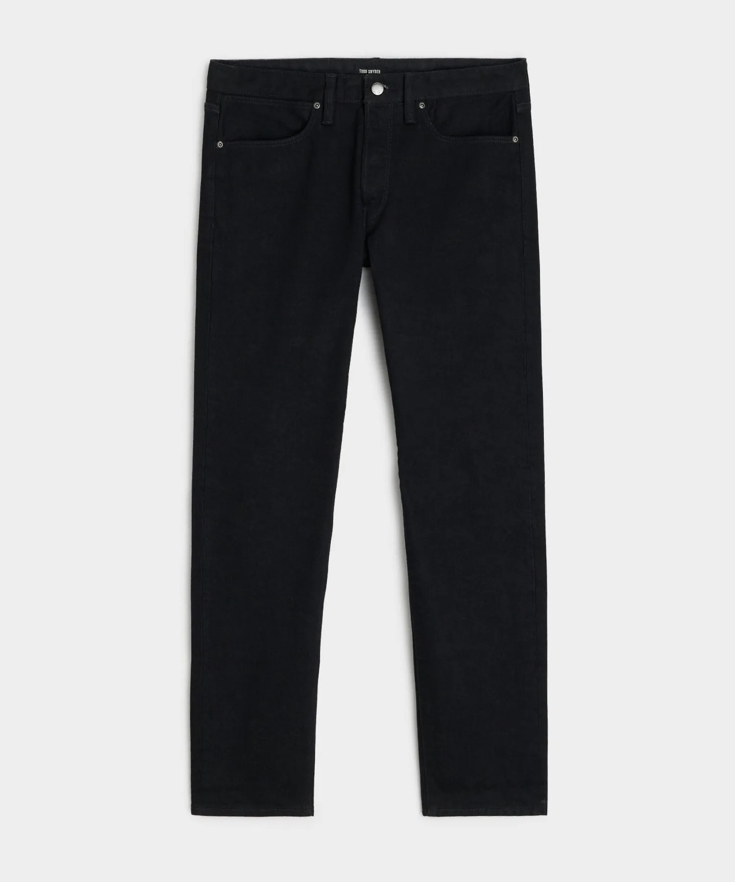 Slim Japanese Selvedge Stretch Jean in Black Wash