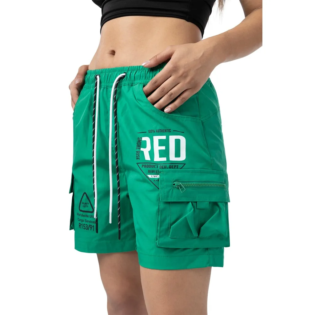 Slouched Utility Shorts - Kelly Green