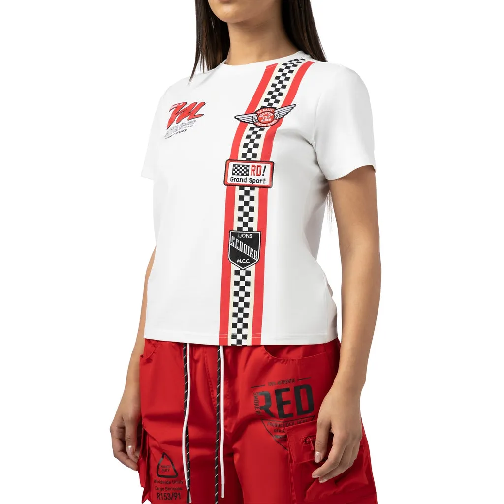 Slouched Utility Shorts - True Red