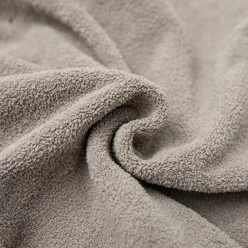 Slouchy polar fleece sweatshirt