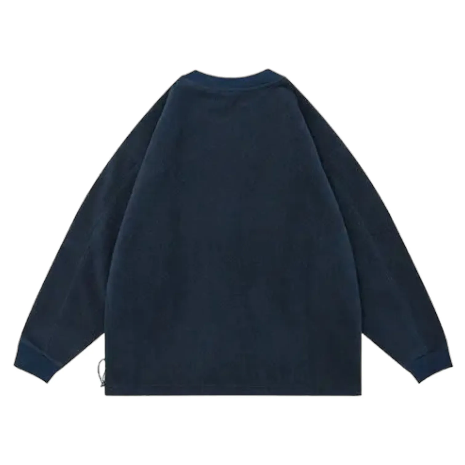Slouchy polar fleece sweatshirt