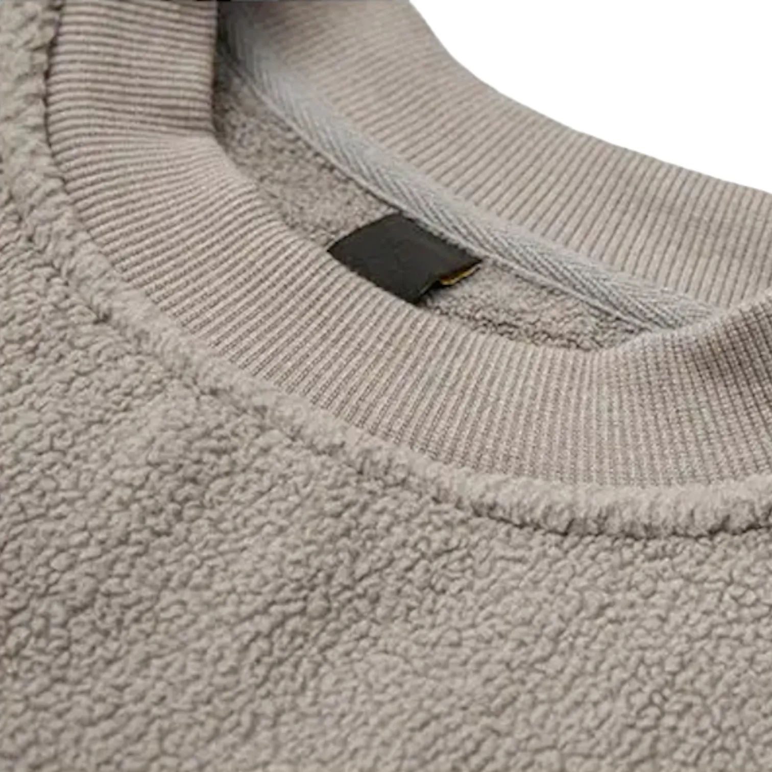 Slouchy polar fleece sweatshirt