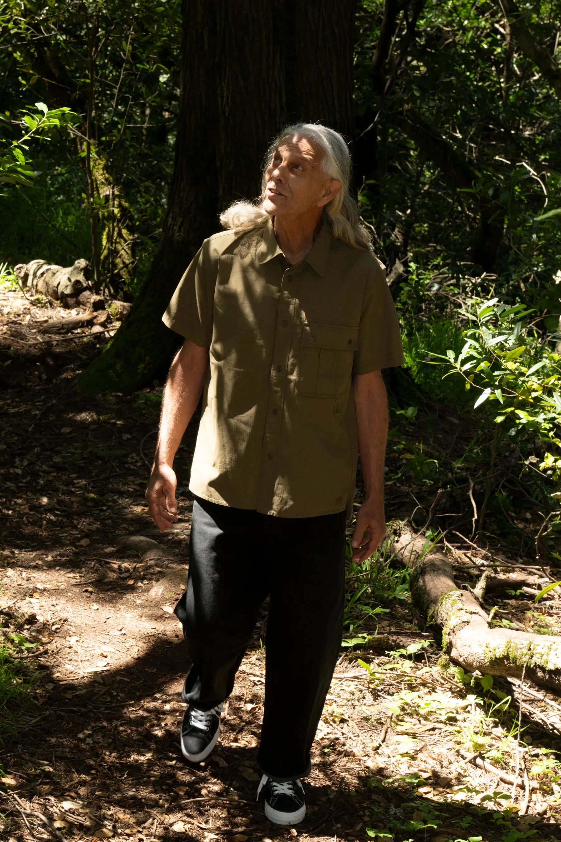 SNOW PEAK - TAKIBI LIGHT RIPSTOP SHORT SLEEVE SHIRT IN KHAKI