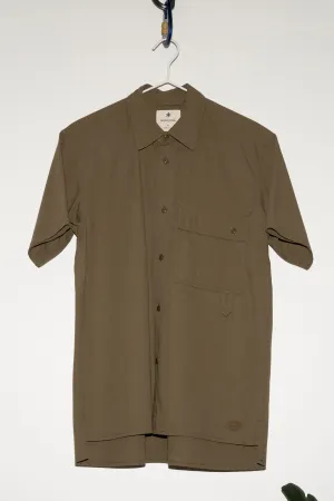 SNOW PEAK - TAKIBI LIGHT RIPSTOP SHORT SLEEVE SHIRT IN KHAKI