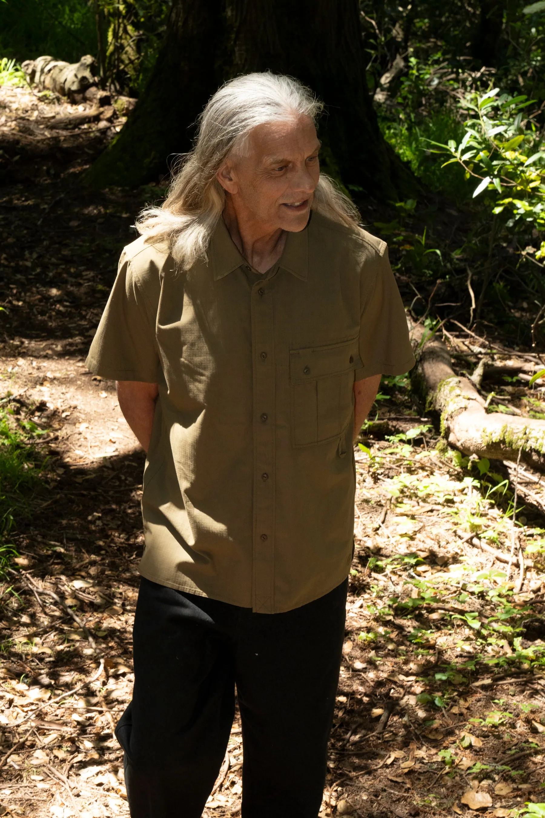 SNOW PEAK - TAKIBI LIGHT RIPSTOP SHORT SLEEVE SHIRT IN KHAKI