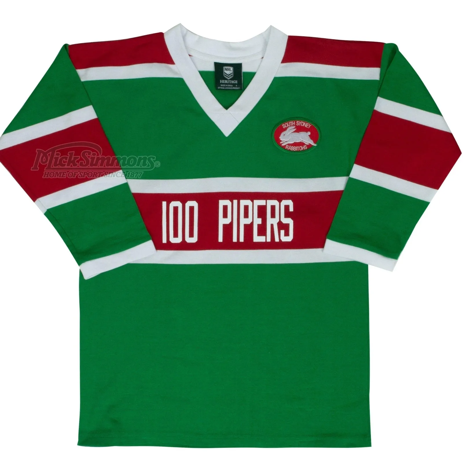 South Sydney Rabbitohs 1982 NRL Vintage Retro Heritage Rugby League Jersey Guernsey