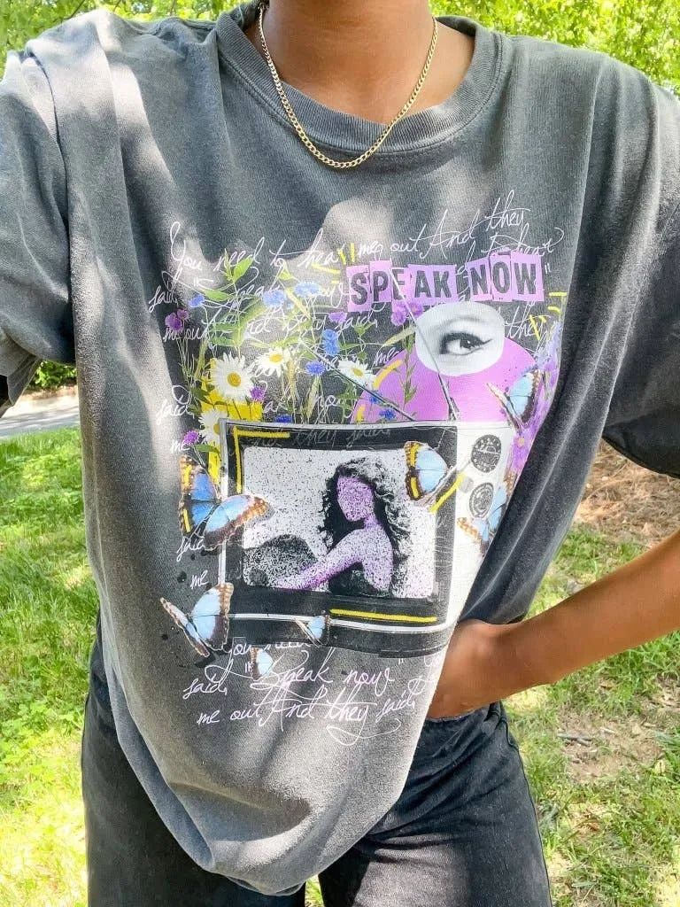 sparks fly butterfly TV tee
