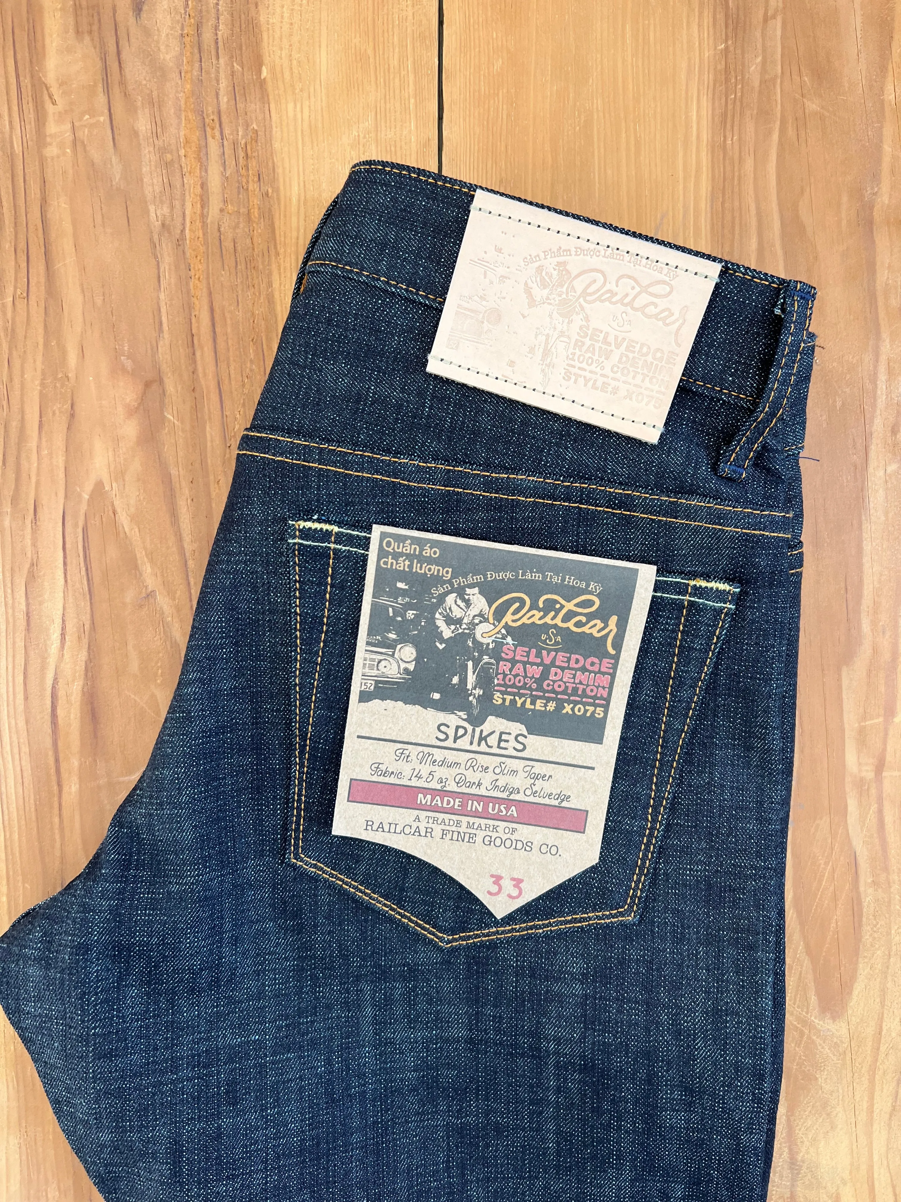 Spikes X075 14.5 oz Cone Mills Selvedge