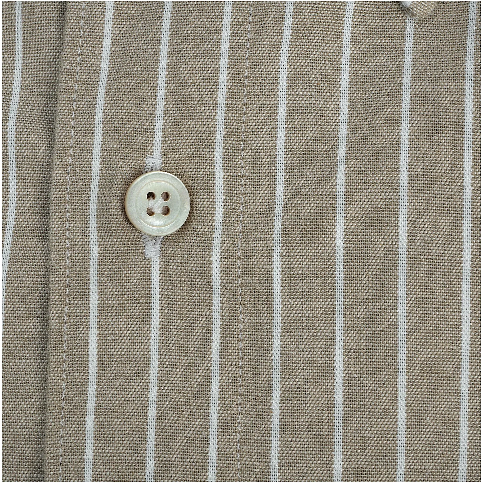 Sports shirt button-down tokyo in blue, pink or beige pinstriped chambray