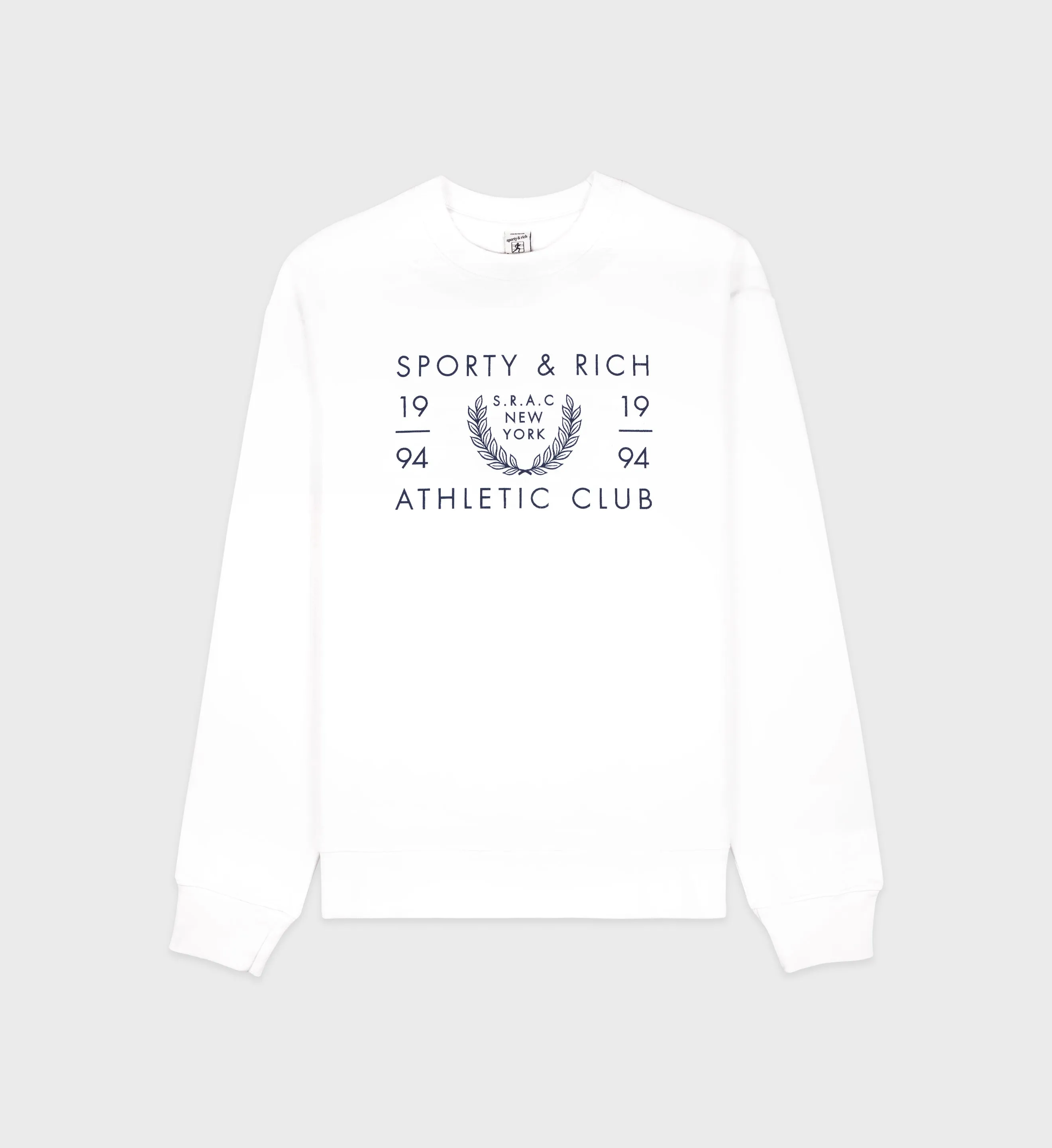 SRAC Crewneck - White/Navy